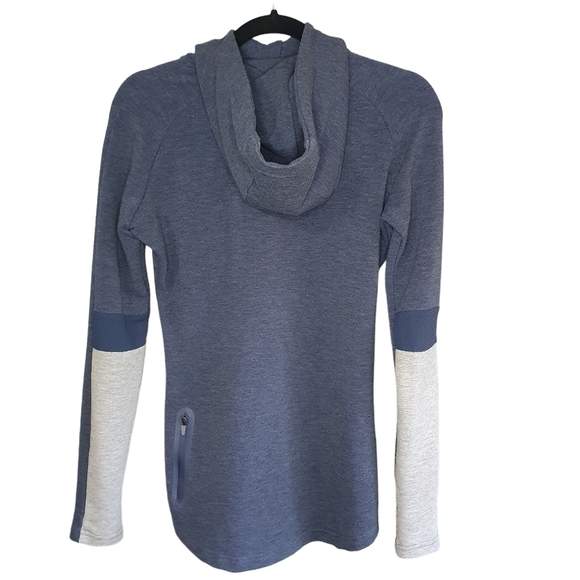 GYMSHARK Impulse Zip Hoodie Blue/Gray Women's Size S - Picture 6 of 10